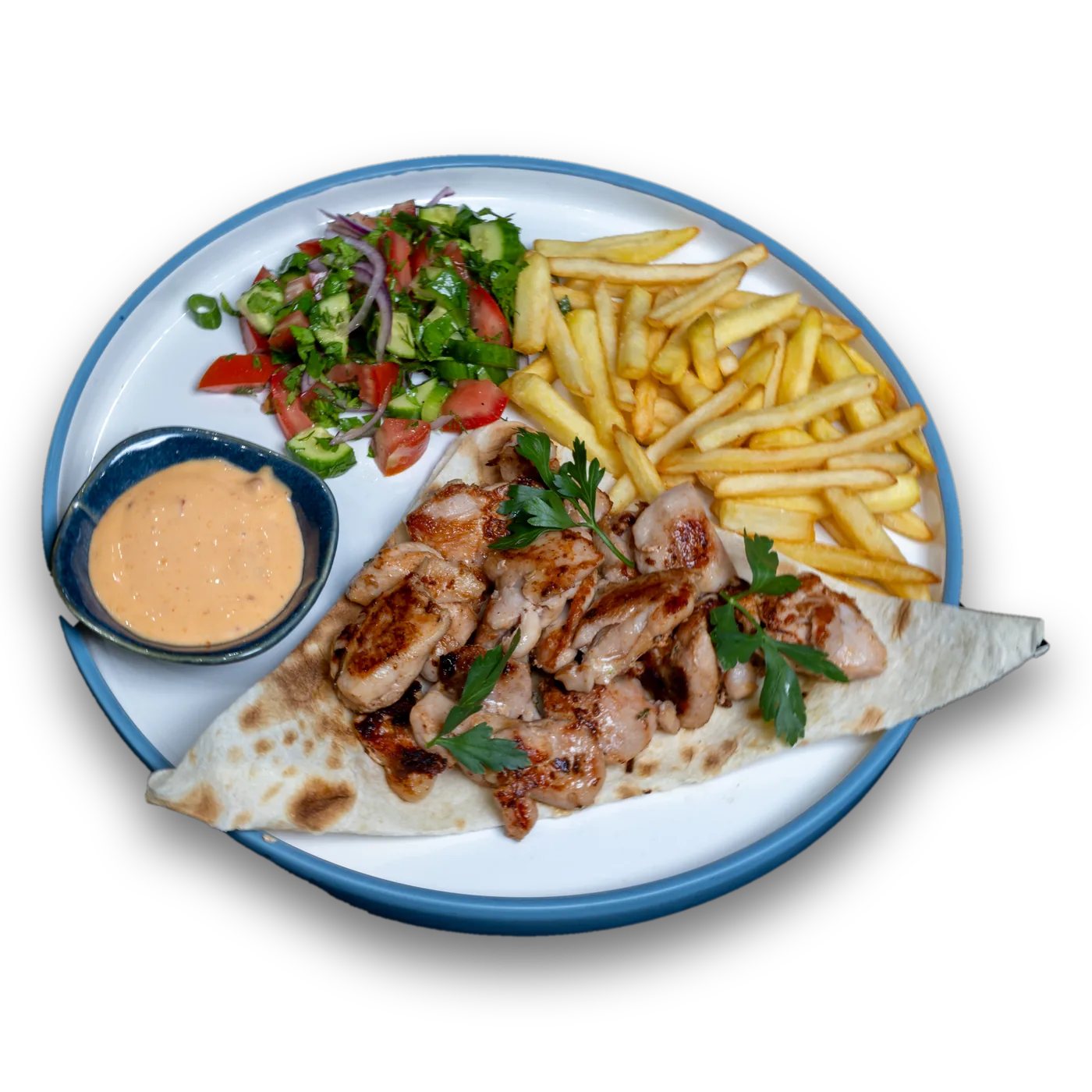 Brocheta de pollo